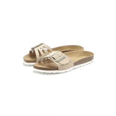 Abbildung von Elbsand Pantolette flach, Damen, Größe: 37, Beige Schuhe