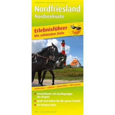 Abbildung von Nordfriesland Nordseeküste: Erlebnisführer mit Informationen zu Freizeiteinrichtungen auf der Kartenrückseite, wetterfest, reissfest, abwischbar, GPS genau. 1:150000 (Erlebnisführer: EF)