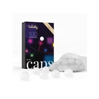 Abbildung von Twinkly Mini Caps, 100 Silikonkappen zur Lichtstreuung, LED Lichter, Kompatibel mit Alexa, Durchmesser 15mm. Kann als Beleuchtung für den Außenbereich oder Dekorative Leuchten verwendet werden