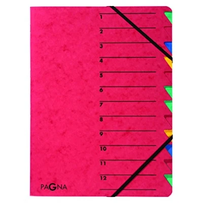 Abbildung von Pagna Ordnungsmappe Easy (Sammelmappe, 12 Fächer, 1 12) rot