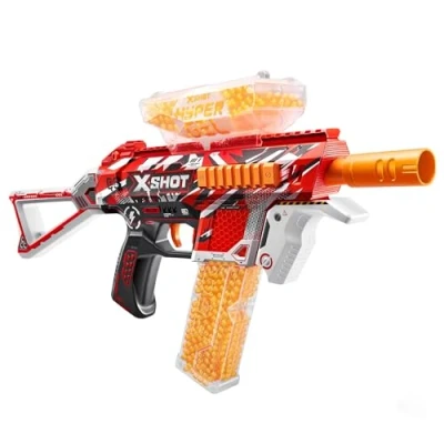 Abbildung von X Shot Hyper Gel Blaster Trace Fire mit 2500 Kugeln, Schutzbrille, Akku Pack &amp; Ladegerät