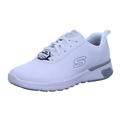 Abbildung von Skechers Damen MARSING GMINA Work Shoes, White Prime Asia Leather, 41 EU