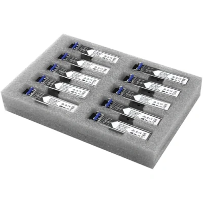 Abbildung von StarTech.com Gigabit LWL SFP Transceiver Modul, Cisco GLC LH SMD kompatibel, SM/MM LC, 10km/550m, Mini GBIC 10er Pack, 1000Base LX/LH