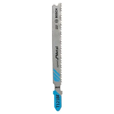 Abbildung von Bosch 5x Stichsägeblatt T 121 BF Speed for Metal (für Stahlbleche, Professional Zubehör Stichsäge)