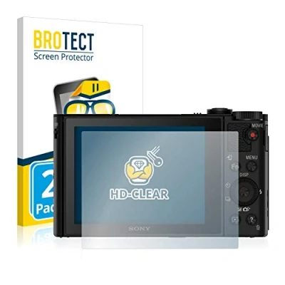 Abbildung von BROTECT (2 Stück Schutzfolie für Sony Cyber Shot DSC HX90V Displayschutz Folie Ultra Klar