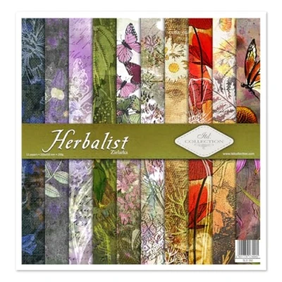 Abbildung von ITD Collection Scrapbooking Paket 12x12 inches, Papier, Dekorpapier, Decoupage, Kartenherstellung, Papiergröße 310 x 320 mm (Herbalist, SLS050)