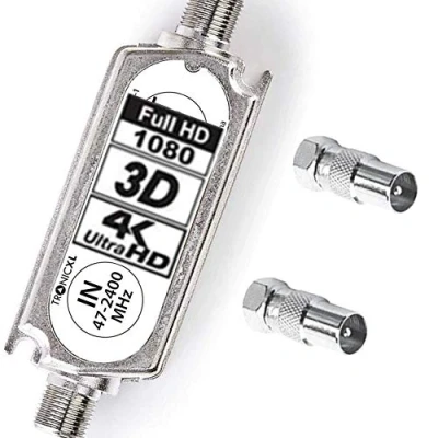 Abbildung von TronicXL Signalverstärker LNB SAT Schüssel/DVBT Antenne 20dB DVBS2 DVB S2 Satelliten Leitungsverstärker Inline Breitband Verstärker TV PreAmp Inlineverstärker