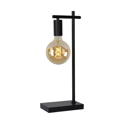 Abbildung von Lucide LEANNE Tischlampe 1xE27 Schwarz