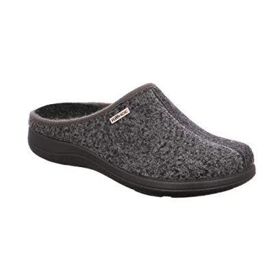 Abbildung von Rohde 6550 Bari Schuhe Damen Hausschuhe Pantoffeln Softfilz Weite G, Größe:40 EU, Farbe:Grau