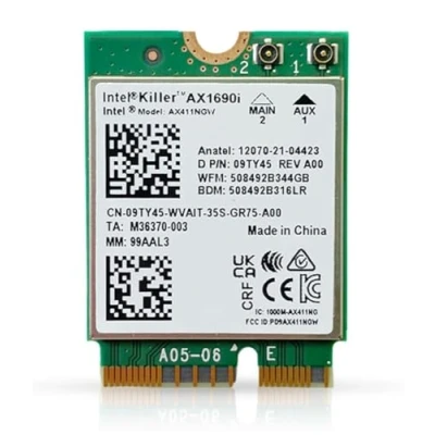 Abbildung von HighZer0 Electronics AX1690i Killer Series Upgraded WiFi 6E Adapter Gaming CNVio2 M.2 Card 3.0 Gbps for PC Bluetooth 5.3 Support Requires Intel 12th+ Gen CPU (AX1690i)