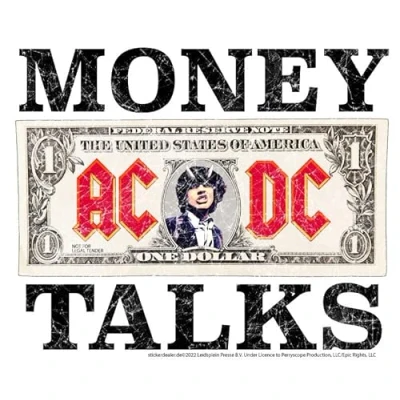 Abbildung von AC/DC Aufkleber Money Talks Sticker Bands Rock Metal Heavy ca. 12x10 cm