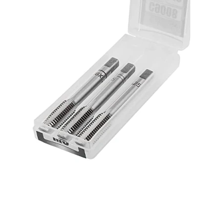 Abbildung von RICHMANN Gewindebohrer Set M4 x 0,7 / HSS G (TOP), Si Cr, 3 tlg. Vorschneider, Mittelschneider, Fertigschneider Hand DIN 352, Gewindeschneider/Feingewinde/Fertigschneider