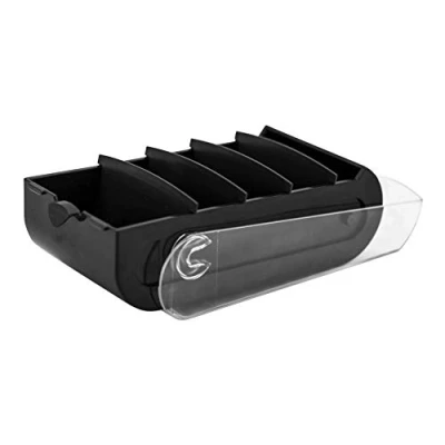 Abbildung von Exacompta 5341423D Lernkartei Bunnybox Schwarz DIN A7 quer inklusive 100 Karteikarten. Originelle Karteikartenbox zum einfachen Vokabeln lernen dank 5 Fächer Lernsystem für 600 Karteikarten