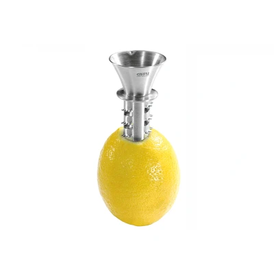 Abbildung von GEFU Zitruspresse Zitronen Orange Ausgießer CITRONELLO Edelstahl Saf