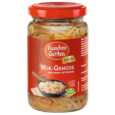 Abbildung von Bamboo Garden Wok Gemüse, süß sauer, 330 g, Abtropfgewicht 180 g (Verpackungsdesign kann abweichen)