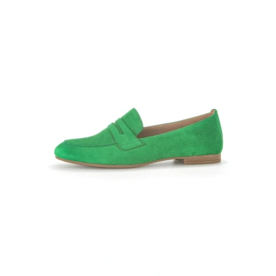 Abbildung von Gabor Damen Slipper, Frauen Slip On,Businessschuhe,Slip ons,Mokassins,Halbschuhe,Slides,Schlupfschuhe,schluepfschuhe,Loafer,Verde,37 EU / 4 UK