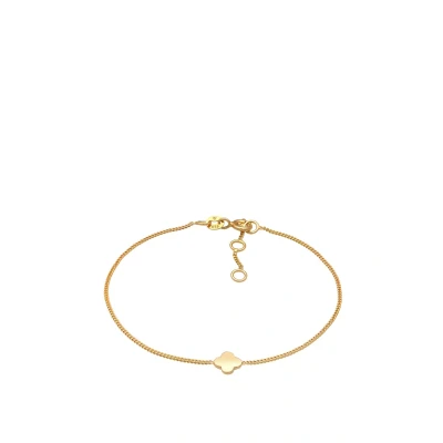 Abbildung von Elli Cloverleaf Basic Halskette, Damen, Größe: 16, Gold