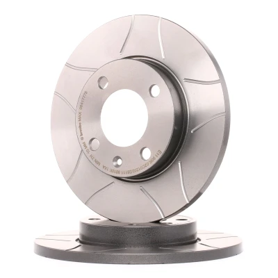 Abbildung von BREMBO MAX LINE 08.4177.75 Bremsscheibe 239 12 4 voll, geschlitzt beschichtet mit Schrauben VOLKSWAGEN: GOLF 2, 1 Cabriolet, 3