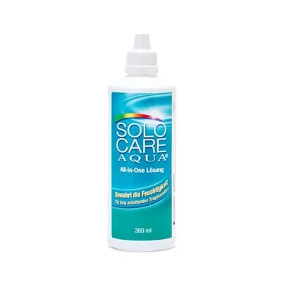 Abbildung von SoloCare Aqua 1x360ml mit MicroBlock Linsenbehälter (1)