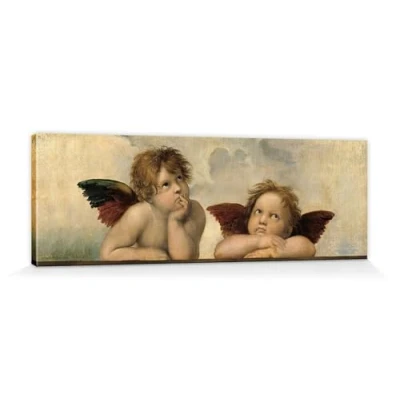Abbildung von 1art1 Raphael Poster Raffaels Engel (Detail) Bilder Leinwand Bild Auf Keilrahmen XXL Wandbild Kunstdruck Als Leinwandbild 120x40 cm