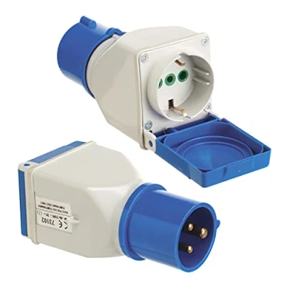 Abbildung von Wolfpack Industrieller Adapter Cetac SchuKo mit Deckel, 2 polig