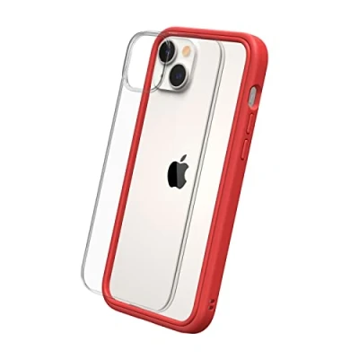 Abbildung von RhinoShield Modulares Case kompatibel mit [iPhone 14 Plus] Mod NX Anpassbare &amp; stoßdämpfende Schutzhülle im schlanken Design 3.5 Meter Fallschutz Rot