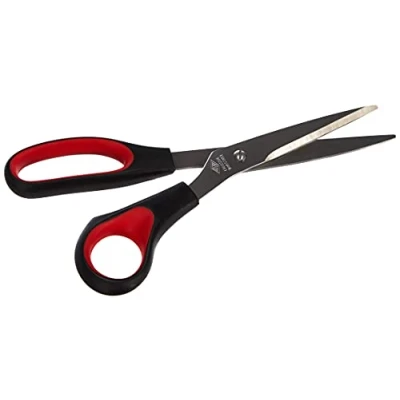 Abbildung von Wedo 9768 Schere Universal (Soft griffen 21 cm/9768 21,0 cm) schwarz/rot