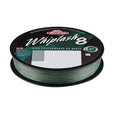 Abbildung von Berkley Whiplash8 Filler Angelschnur, 0,2 mm 27,7 kg, Grün, 165 Jahre