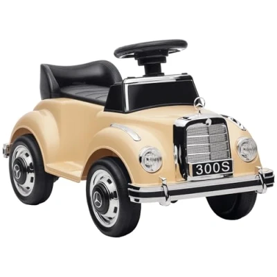 Abbildung von AIYAPLAY Rutscher Rutscherfahrzeug mit Stauraum und Kippschutz, (Kinderfahrzeug, 1 tlg., Kinderauto), Beige 77,5 x 41,5 45 cm