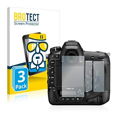 Abbildung von BROTECT Schutzglas für Nikon D6 (3 Stück) Schutzfolie Panzer Folie Glas [Extrem Kratzfest 9H, Anti Fingerprint, Ultra Transparent]