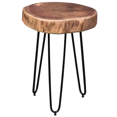 Abbildung von FineBuy Massivholz Akazie Beistelltisch 35 x cm