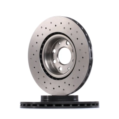 Abbildung von BREMBO XTRA LINE 09.4939.3X Bremsscheibe 284 22 4 gelocht/innenbel. beschichtet hochgekohlt mit Schrauben OPEL: Corsa E Schrägheck, Adam