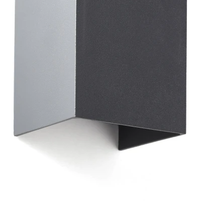 Abbildung von LED Außenwandleuchte Hilly, Höhe 13,6 cm, dunkelgrau, Metall