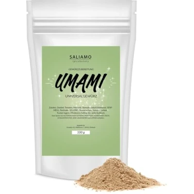 Abbildung von Saliamo 100g Umami Gewürz gemahlen, Universalgewürz für herzhafte Gerichte, intensiver Geschmack, 100% natürliche Zutaten, ohne Glutamat