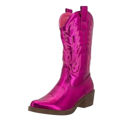Abbildung von Elara Cowboy/Bikerboot, Damen, Größe: 37, Rosa Schuhe