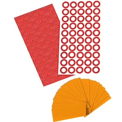 Abbildung von ISOLATECH 100 Stk PVC Schrumpfschlauch geschnittene 72mm Stücke orange ohne Kleber Flachmaß 30mm(Ø19,1mm) Schrumpfverhältnis 2:1 und Batterieisolatoren für 18650 Akku Batterien unbeschriftet