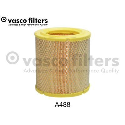 Abbildung von DAVID VASCO A488 Luftfilter 181 163 rund Filtereinsatz mit integriertem Gitter FIAT: Ducato II Pritsche/Fahrgestell, Bus