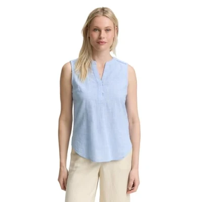 Abbildung von TOM TAILOR Damen 1046202 Bluse, 22758 Dreamy Blue, 34