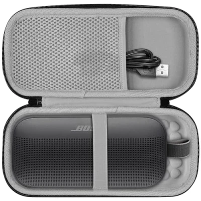 Abbildung von ProCase Hart Case Tragetasche für Bose SoundLink Flex Bluetooth Speaker, Lautsprecher Hülle Abdeckung, soundbar Tasche Reisetasche, Boxen Schwarz