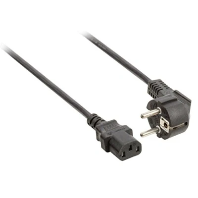 Abbildung von LogiLink Netzkabel Schukostecker auf Kaltgerätebuchse C13 3m schwarz
