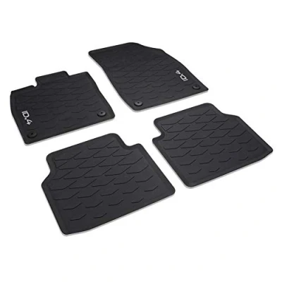 Abbildung von Volkswagen Passform Fußmatten ID.4 (4 St), für VW SUV, Gummifußmatten vorne und hinten, rutschfest, abwaschbar,11B061500 82V