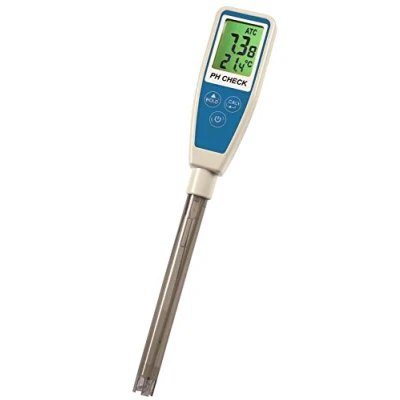 Abbildung von TFA Dostmann Check ph Messgerät ATC Wasserqualitätskontrolle, HOLD Funktion, Wert, Temperatur, inkl Behälter mit Aufbewahrungslösung für Elektrode, L 225 x B 35 H 20 mm, silber