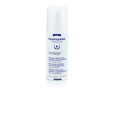 Abbildung von Isispharma Vitiskin Creme regulierendes Hydrogel depigmentierte Haut mildert die Wirkung von Vitiligo 50 ml