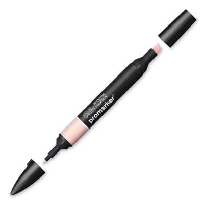 Abbildung von Winsor &amp; Newton 0203624 ProMarker Professioneller Layoutmarker 2 Spitzen, fein breit für Zeichnungen, Design Layouts Kamelienrosa