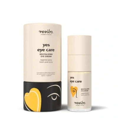 Abbildung von Resibo, Natürliche Augencreme Yes Eye Care, Gesichtscreme Naturkosmetik, Antifaltencreme, Gesichtspflege, Augenpflege, Nachtcreme, Faltencreme Damen, Feuchtigkeitscreme Gesicht, Hyaluronsäure, 15 ml