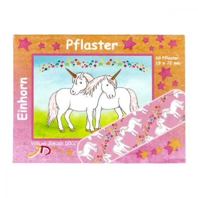 Abbildung von Kinderpflaster Einhorn Briefchen 10 St