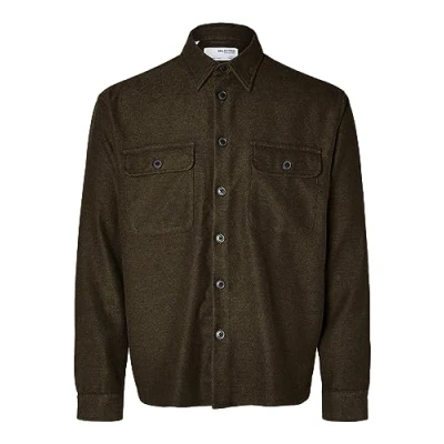 Abbildung von Selected Homme Slhloosemasontwill W NOOS Leichte Jacke, Herren, Größe: Large, Forest night