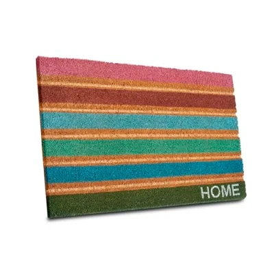 Abbildung von HANSE Home Fußmatte &quot;Mix Mats Kokos Colorful Stripes&quot;, rechteckig, Strapazierfähig, pflegeleicht, robust, wetterfest, UV beständig