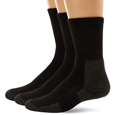 Abbildung von Thorlos Unisex Erwachsene Hiking Thick Padded Crew 3 Pair Pack Socks Wandersocken, Schwarz (3 Paar), Medium (3er