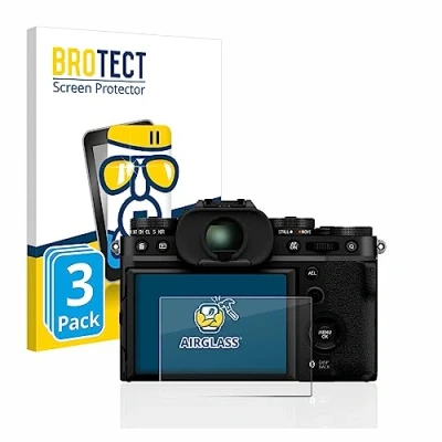 Abbildung von BROTECT Schutzglas für Fujifilm X T5 (3 Stück) Schutzfolie Panzer Folie Glas [Extrem Kratzfest 9H, Anti Fingerprint, Ultra Transparent]